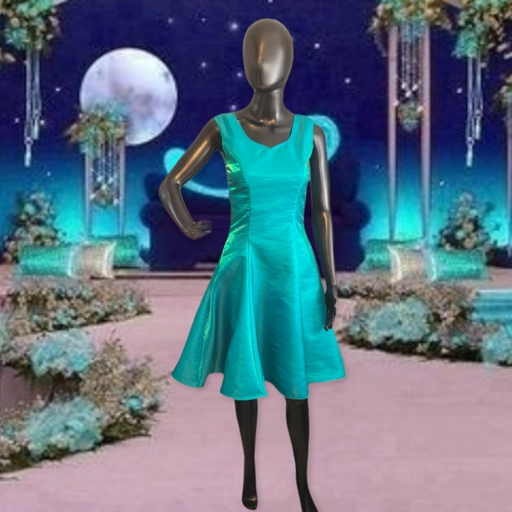 90s Aqua Dress